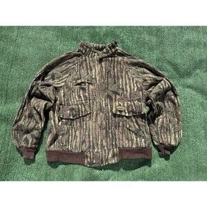 Vintage Spartan Walls Jacket Mens Large Realtree Camouflage Fleece Polartuff USA
